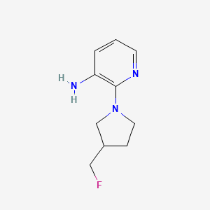 molecular formula C10H14FN3 B1476203 2-(3-(Fluoromethyl)pyrrolidin-1-yl)pyridin-3-amine CAS No. 2092286-86-5
