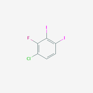 1-Chloro-2-fluoro-3,4-diiodobenzene