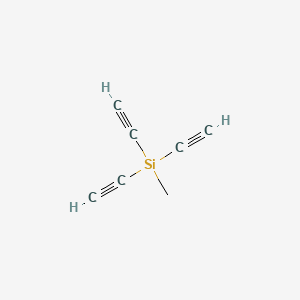 molecular formula C7H6Si B14762086 Silane, triethynylmethyl- CAS No. 1849-39-4