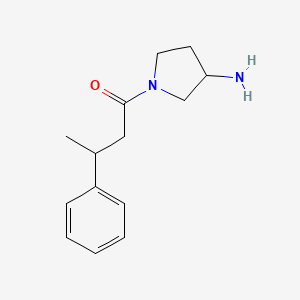 molecular formula C14H20N2O B1476209 1-(3-Aminopyrrolidin-1-yl)-3-phenylbutan-1-one CAS No. 1607531-67-8