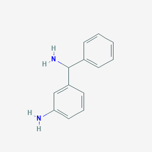 molecular formula C13H14N2 B14762092 3-[Amino(phenyl)methyl]aniline 