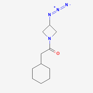 molecular formula C11H18N4O B1476210 1-(3-Azidoazetidin-1-yl)-2-cyclohexylethan-1-one CAS No. 2098034-49-0
