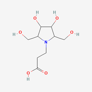 (2R,3R,4R,5R)-3,4-Dihydroxy-2,5-bis(hydroxymethyl)-1-pyrrolidinepropanoic acid