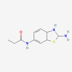 N-(2-Amino-2,3,3a,7a-tetrahydrobenzo[d]thiazol-6-yl)propanamide