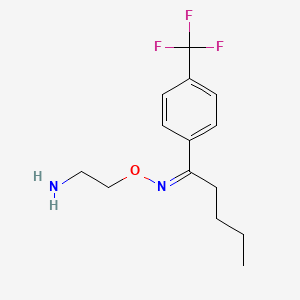 1-(4-(Trifluoromethyl)phenyl)pentan-1-one O-(2-aminoethyl) oxime