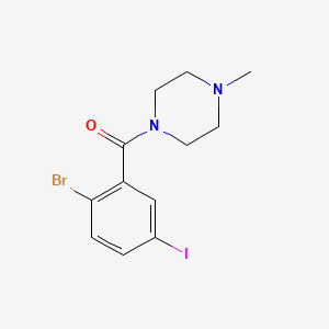 (2-Bromo-5-iodophenyl)(4-methylpiperazin-1-yl)methanone