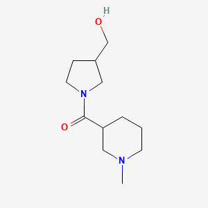 molecular formula C12H22N2O2 B1476218 (3-(Hydroxymethyl)pyrrolidin-1-yl)(1-methylpiperidin-3-yl)methanone CAS No. 2098080-10-3