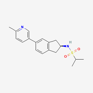 2-Propanesulfonamide,N-[(2S)-2,3-dihydro-5-(6-methyl-3-pyridinyl)-1H-inden-2-yl]-