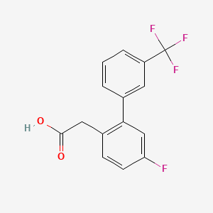 2-(5-Fluoro-3'-(trifluoromethyl)-[1,1'-biphenyl]-2-yl)acetic acid