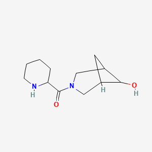 molecular formula C12H20N2O2 B1476232 (6-Hydroxy-3-azabicyclo[3.1.1]heptan-3-yl)(piperidin-2-yl)methanone CAS No. 2097946-52-4