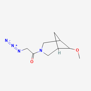molecular formula C9H14N4O2 B1476235 2-Azido-1-(6-methoxy-3-azabicyclo[3.1.1]heptan-3-yl)ethan-1-one CAS No. 2098047-77-7