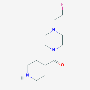 molecular formula C12H22FN3O B1476239 (4-(2-Fluoroethyl)piperazin-1-yl)(piperidin-4-yl)methanone CAS No. 2098082-54-1