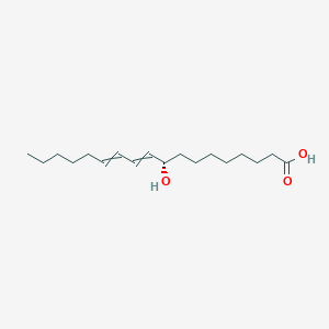 molecular formula C18H32O3 B147624 (9S)-9-hydroxyoctadeca-10,12-dienoic acid CAS No. 18104-44-4