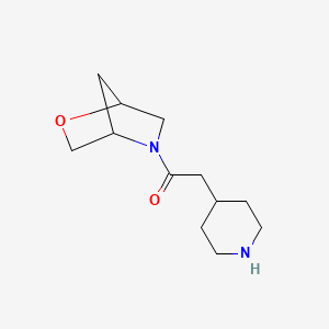 1-(2-Oxa-5-azabicyclo[2.2.1]heptan-5-yl)-2-(piperidin-4-yl)ethan-1-one