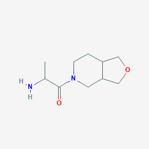 molecular formula C10H18N2O2 B1476242 2-amino-1-(hexahydrofuro[3,4-c]pyridin-5(3H)-yl)propan-1-one CAS No. 2097946-01-3