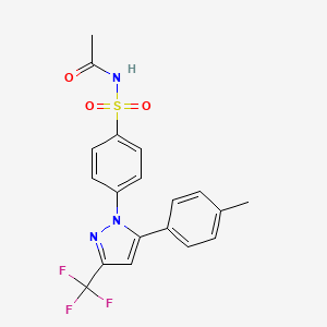 N-[[4-[5-(4-Methylphenyl)-3-(trifluoromethyl)-1H-pyrazol-1-yl]phenyl]sulfonyl]acetamide