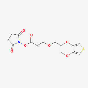 2,5-Dioxopyrrolidin-1-yl 3-((2,3-dihydrothieno[3,4-b][1,4]dioxin-2-yl)methoxy)propanoate