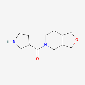 molecular formula C12H20N2O2 B1476247 (hexahydrofuro[3,4-c]pyridin-5(3H)-yl)(pyrrolidin-3-yl)methanone CAS No. 2098089-62-2