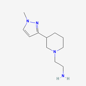 2-(3-(1-methyl-1H-pyrazol-3-yl)piperidin-1-yl)ethan-1-amine