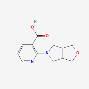 molecular formula C12H14N2O3 B1476255 2-(四氢-1H-呋喃[3,4-c]吡咯-5(3H)-基)烟酸 CAS No. 2097992-22-6