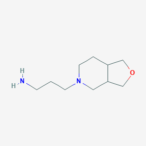 molecular formula C10H20N2O B1476258 3-(hexahydrofuro[3,4-c]pyridin-5(3H)-yl)propan-1-amine CAS No. 2097993-42-3