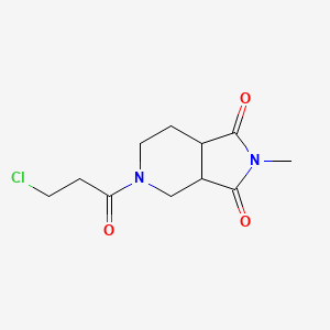 molecular formula C11H15ClN2O3 B1476268 5-(3-氯丙酰基)-2-甲基六氢-1H-吡咯并[3,4-c]吡啶-1,3(2H)-二酮 CAS No. 2097982-32-4