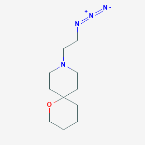 molecular formula C11H20N4O B1476271 9-(2-叠氮乙基)-1-氧杂-9-氮杂螺[5.5]十一烷 CAS No. 2097983-07-6