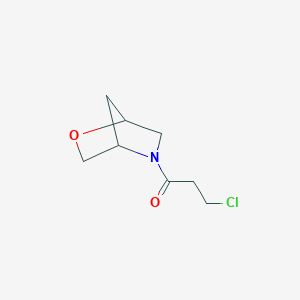 molecular formula C8H12ClNO2 B1476275 1-(2-Oxa-5-azabicyclo[2.2.1]heptan-5-yl)-3-chloropropan-1-one CAS No. 1860075-85-9