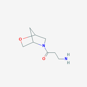 molecular formula C8H14N2O2 B1476276 3-Amino-1-(2-oxa-5-azabicyclo[2.2.1]heptan-5-yl)propan-1-one CAS No. 1860076-03-4