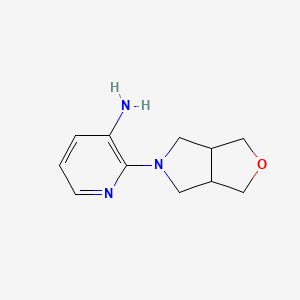 molecular formula C11H15N3O B1476277 2-(tetrahydro-1H-furo[3,4-c]pyrrol-5(3H)-yl)pyridin-3-amine CAS No. 2098015-00-8