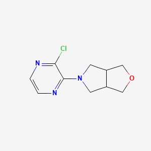 molecular formula C10H12ClN3O B1476278 5-(3-chloropyrazin-2-yl)hexahydro-1H-furo[3,4-c]pyrrole CAS No. 2097992-17-9