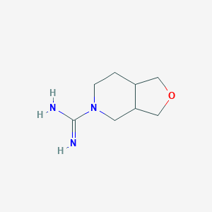 molecular formula C8H15N3O B1476285 hexahydrofuro[3,4-c]pyridine-5(3H)-carboximidamide CAS No. 2097992-66-8