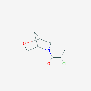 molecular formula C8H12ClNO2 B1476288 1-(2-Oxa-5-azabicyclo[2.2.1]heptan-5-yl)-2-chloropropan-1-one CAS No. 1853046-49-7