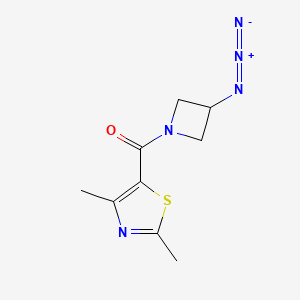 molecular formula C9H11N5OS B1476290 (3-Azidoazetidin-1-yl)(2,4-dimethylthiazol-5-yl)methanone CAS No. 2098046-47-8