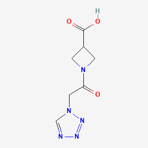 1-(2-(1H-tetrazol-1-yl)acetyl)azetidine-3-carboxylic acid