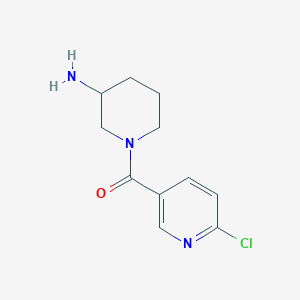 molecular formula C11H14ClN3O B1476299 (3-氨基哌啶-1-基)(6-氯吡啶-3-基)甲酮 CAS No. 1839926-74-7