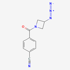 molecular formula C11H9N5O B1476302 4-(3-Azidoazetidine-1-carbonyl)benzonitrile CAS No. 2097978-89-5