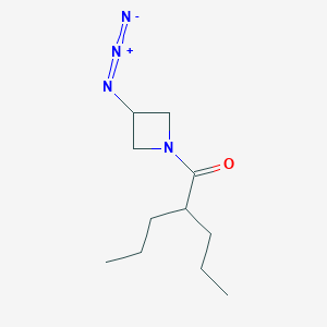 molecular formula C11H20N4O B1476303 1-(3-アジドアゼチジン-1-イル)-2-プロピルペンタン-1-オン CAS No. 2098095-14-6