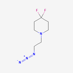 molecular formula C7H12F2N4 B1476304 1-(2-叠氮乙基)-4,4-二氟哌啶 CAS No. 2024278-93-9