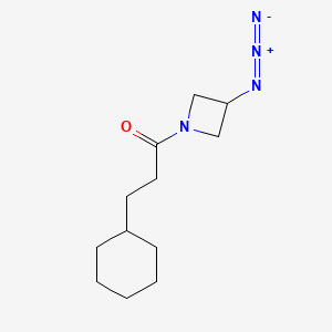 molecular formula C12H20N4O B1476312 1-(3-Azidoazetidin-1-yl)-3-cyclohexylpropan-1-one CAS No. 2097979-02-5