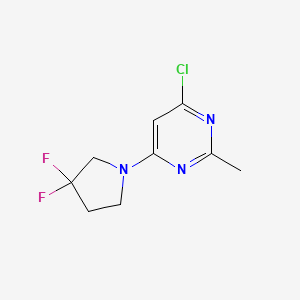 molecular formula C9H10ClF2N3 B1476314 4-Chloro-6-(3,3-difluoropyrrolidin-1-yl)-2-methylpyrimidine CAS No. 1000303-41-2