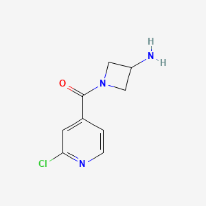 molecular formula C9H10ClN3O B1476315 (3-氨基氮杂环丁烷-1-基)(2-氯吡啶-4-基)甲酮 CAS No. 2098123-35-2