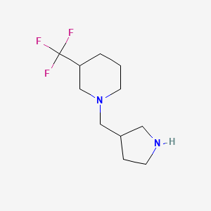 1-(Pyrrolidin-3-ylmethyl)-3-(trifluoromethyl)piperidine