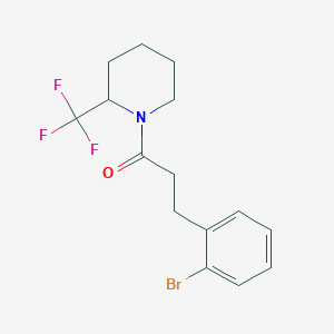 3-(2-Bromophenyl)-1-(2-(trifluoromethyl)piperidin-1-yl)propan-1-one