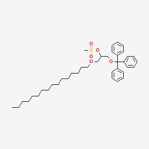 (+/-)1-O-Hexadecyl-2-O-methanesulfonyl-3-O-(triphenylmethyl)glycerol