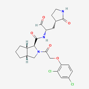 (1S,3aR,6aS)-2-(2-(2,4-dichlorophenoxy)acetyl)-N-((S)-1-oxo-3-((S)-2-oxopyrrolidin-3-yl)propan-2-yl)octahydrocyclopenta[c]pyrrole-1-carboxamide