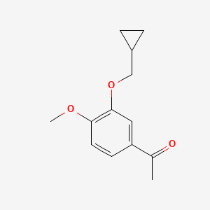 1-(3-(Cyclopropylmethoxy)-4-methoxyphenyl)ethanone