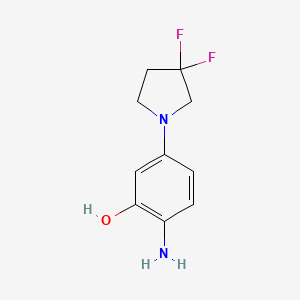 2-Amino-5-(3,3-difluoropyrrolidin-1-yl)phenol