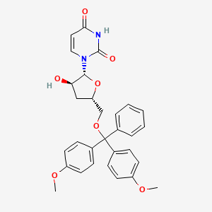 molecular formula C30H30N2O7 B14763273 DMT(-5)3-deoxy-D-eryPenf(b)-uracil-1-yl 