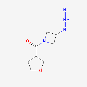 molecular formula C8H12N4O2 B1476328 (3-Azidoazetidin-1-yl)(tetrahydrofuran-3-yl)methanone CAS No. 2097978-43-1
